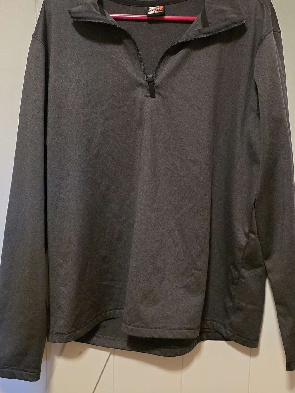 Men's Half-Zip Pullover Sweater - Dark Gray